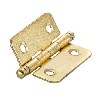 Hettich Zierscharnier, 40 x 35 mm, vermessingt, 2 Stück