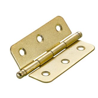 Hettich Zierscharnier, 60 x 40 mm, vermessingt, 2 Stück