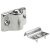 HETTICH Kugelschnäpper, Stahl, vernickelt, 30 x 12 x 20mm, 2 Stück