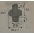 Hettich Steckbodenträger mit Flansch, 5/6mm, weiß, 20 Stück