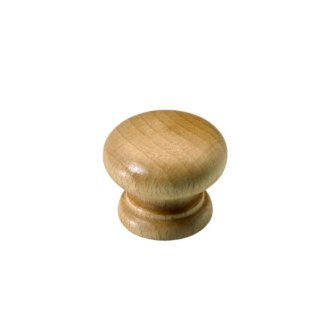 Möbelknopf, Ø 34 x 28 mm, Holz, Buche, lackiert