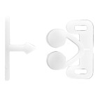 HETTICH Schnappverschluss 14 x 30 x 25mm Kunststoff weiß 2 Stück