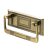 HETTICH Möbelgriff, BA64mm, Messing, Zinkdruckguss, vermessingt brüniert, 89 x 30/40 x 18mm