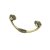 HETTICH Möbelgriff, BA64 mm, Zinkdruckguss, vermessingt, brüniert, 82x33x22 mm