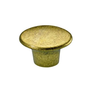 HETTICH Möbelknopf, 37 x 27 x 25,5 mm, Zinkdruckguss vermessingt