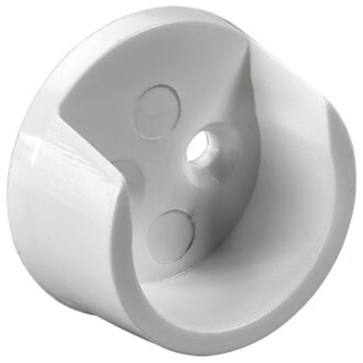 HETTICH Schrankrohrlager für runde Schrankrohre, Ø 20mm, 2 Stück