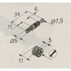 Verbindungsbeschlag Rastex 12 für = 13 mm...