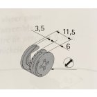 Exzenter Verbinder 15/12,5mm Rastex 8 Stück