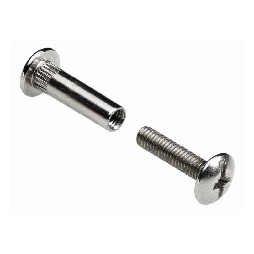 Verbindungsschraube M6 36-50mm vernickelt 4 Stück, 2,20 €