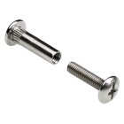Verbindungsschraube M6 36-50mm vernickelt 4 Stück