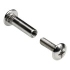 HETTICH Verbindungsschraube M6, 30-42 mm, vernickelt, 4...