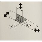 HETTICH Stabilisator, 14 x 10 x 10 mm, Kunststoff,...