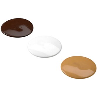 HETTICH Abdeckkappe für Rastex 25, Ø 30 mm, weiß/braun/beige, 24 Stück