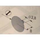 HETTICH Abdeckkappe für Verbindungsschraube Direkta, Ø 15 mm, Kunststoff, weiß/ braun/ beige, 48 Stück