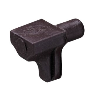Hettich Bodenträger, 5mm, Kunststoff, braun, 20 Stück