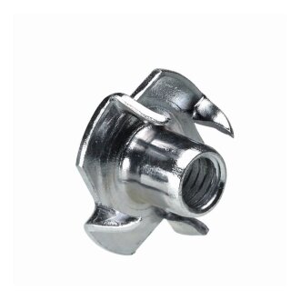 HETTICH Stahl-Einschlagmutter mit Gewinde, M6, Ø9 / 19 mm, Stahl, verzinkt  8 Stück