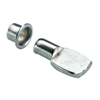 Hettich Löffelbodenträger mit Hülse, 8mm, vermessingt, 20 Stück