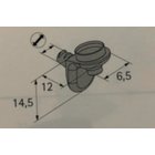 Glasbodenträger 5mm vernickelt sekura8  8 Stück