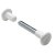 HETTICH Verbindungsschraube M6, 45-54mm, weiß, 10 Stück