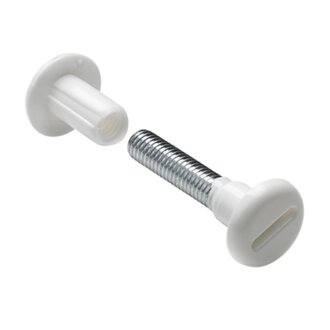 HETTICH Verbindungsschraube M6, 34-45 mm, weiß, 10 Stück