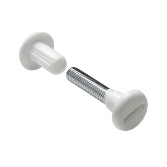 Verbindungsschraube M6 34-45mm weiß 10 Stück