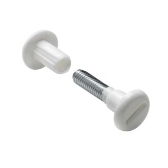 HETTICH Verbindungsschraube M6, 29-40 mm, weiß, 10 Stück