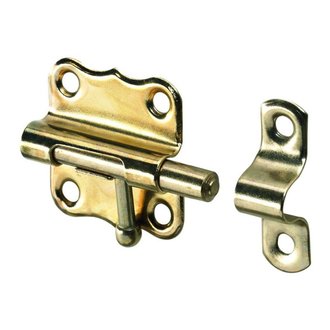 Grendelriegel 35 x 42mm vermessingt