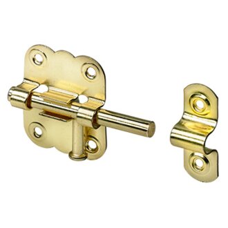 HETTICH Grendelriegel, 38 x 40 mm, vermessingt