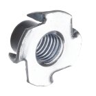 Hettich Stahl-Einschlagmutter mit Gewinde M10, Ø 12 mm, Stahl verzinkt, 4 Stück