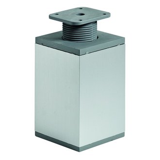 Möbelfuß alu 60 x 60mm h100mm