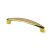 Hettich Griff Zinkdruckguss/Kunststoff vermessingt BA128mm