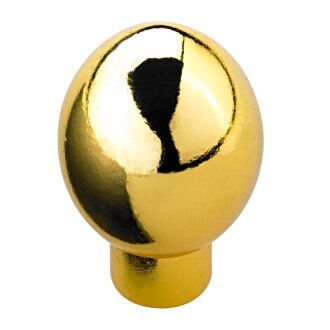 Hettich Möbelknopf, Ø 17mm, Zinkdruckguss vermessingt