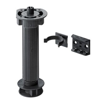 Hettich Sockelverstellfuß-Set,150 - 170 mm, bis 200 kg belastbar, 4 Stück