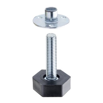 HETTICH Bodenausgleichschraube mit Mutter, M8 x 40 mm