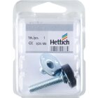 HETTICH Bodenausgleichschraube mit Mutter, M8 x 40 mm
