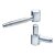 HETTICH Einbohrband für Stahlzarge, Ø 16 x 40mm, verzinkt, 10 Stück