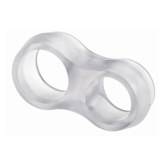 Türklinkenpuffer doppelt Kunststoff transparent, 4 Stück