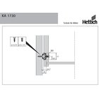 Kugelpräzisionsteilauszug KA 1730/450 für Schubkästen mit 17 mm Nut