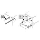 HETTICH Kugelpräzisionsteilauszug für 27mm Nut, 315-500mm,12 kg, Stahl, verzinkt