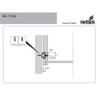 HETTICH Kugelpräzisionsteilauszug KA 1730/210 für Schubkästen mit 17 mm Nut