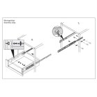 Kugelpräzisionsteilauszug KA 1730/210 für Schubkästen mit 17 mm Nut "B-Ware"