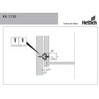 Kugelpräzisionsteilauszug KA 1730/210 für Schubkästen mit 17 mm Nut