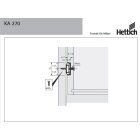 Hettich Kugelteilauszug KA270 / 300  für 27mm Nut, 215mm bis 300mm