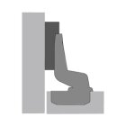 HETTICH Topfscharnier Intermat innenliegend, vernickelt, 35 mm