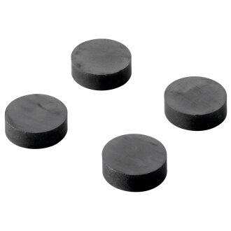 HETTICH Pinnwandmagnet, rund, 5 x Ø 18mm, schwarz, 20 Stück