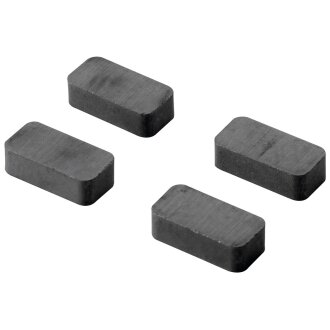 HETTICH Pinnwandmagnet, 5 x 10 x 20 mm, schwarz, 20 Stück