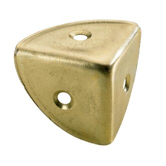 HETTICH Kistenecke, 28 x 28 x 28mm, Stahl vermessingt, 25 Stück