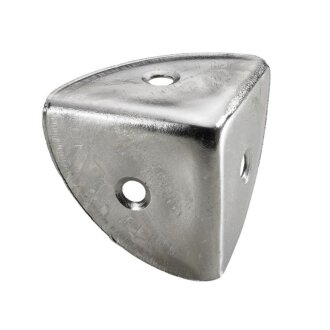 Hettich Kistenecke, 28 x 28 x 28 mm, Stahl, vernickelt, 25 Stück