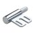 HETTICH Rahmenunterteil wartungsfrei, Ø 15 x 65mm, Stahl verzinkt, 10 Stück