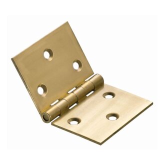 HETTICH Scharnier, 51 x 78mm, Messing matt, 10 Stück